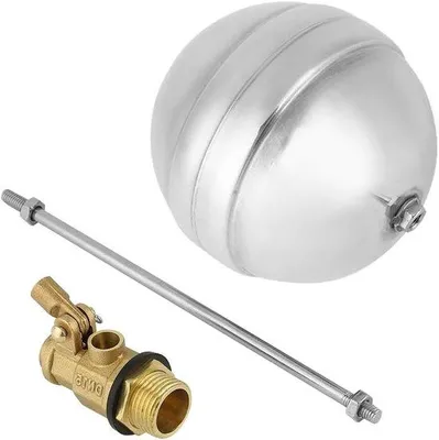 Produktbild von Vlotterklep mit Kunststoff Bajonett und Edelstahl Vlotterkogel - Wasserbehälter Sensor