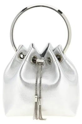 Produktbild von Jimmy Choo Handtasche aus Leder in Silber BONBONFSJSILVERSILVER