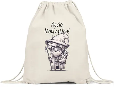 Produktbild von Accio Motivation Alter Zauberer Turnbeutel - Magisches Arbeitsgeschenk