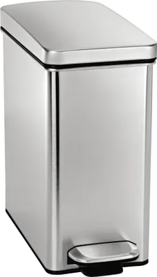 Produktbild von simplehuman 10L profil Treteimer, eckig, gebürsteter Edelstahl, silber; CW1898CB