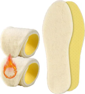 Produktbild von Warme Wolle Einlegesohlen für alle Schuhe Winter Thermo Sohlen