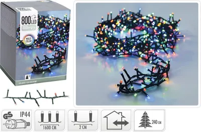 Immagine prodotto di MicroCluster 800LED luci fiabesche multicolore 16M IP44 illuminazione natalizia