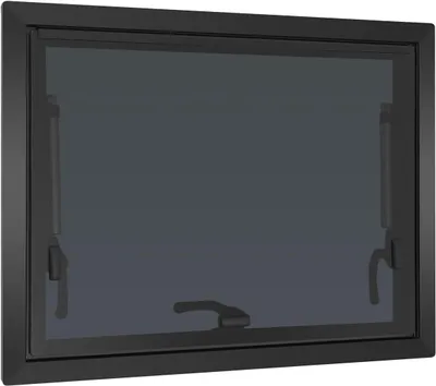 Productafbeelding van Camperraam 60 x 45 cm met vliegengaas en verduisterend rolgordijn, schuifvenster voor camper, caravan en recreatievoertuigen, kampeeraccessoire