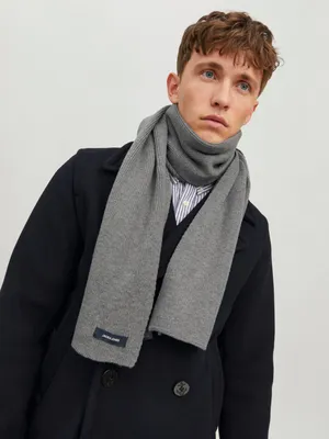 Produktbild von Jack & Jones Strickschal DNA, grey melange