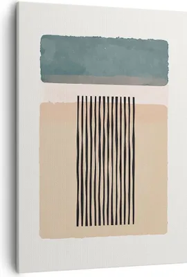 Produktbild von Bild auf Leinwand - Leinwandbild - Einteilig - Abstraktion Grafik Linien - 50x70cm - Wand Bild - Wanddeko - Wandbilder - Leinwanddruck - Wanddekoration - Leinwand bilder - Wandbild - PA50x70-5034
