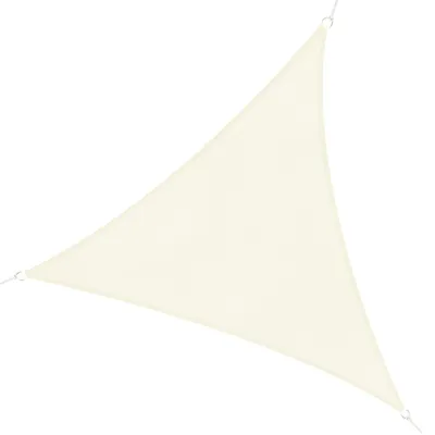 Immagine prodotto di Tenda Vela da Giardino Triangolare in HDPE Bianco Avorio 3x3x3m