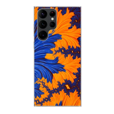 Produktbild von MuchoWow® Handyhülle Schutzhülle Hülle für Samsung Galaxy S22 Ultra Blätter - Kunst - Psychedelisch Silikon Softcase Handy Hülle - Abbildung