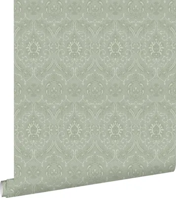 Immagine prodotto di ESTAhome carta da parati ornamento verde menta grigiastro 50 x 900 cm