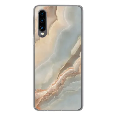 Produktbild von MuchoWow® Handyhülle Schutzhülle Hülle für Huawei P30 Luxus - Mineralien - Natursteine Silikon Softcase Handy Hülle - Kartenbesitzer