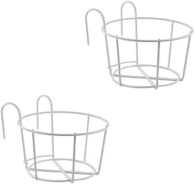 Image de Jardinières suspendues pour balcon et jardin - Supports décoratifs pour plantes fleuries