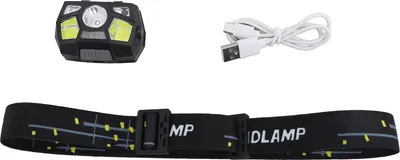 Image de Lampe frontale à détecteur de mouvement, projecteur étanche rechargeable pour le camping de nuit, la pêche, la course à pied en plein air