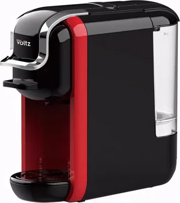Obrázek produktu pro Espresso kávovar na mletou kávu a kapsle 8v1 Oliver Voltz OV51171B5, 1450W, 19 barů, černá/červená