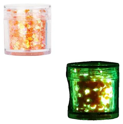 Immagine prodotto di Glitter per unghie, 10 g di glitter in poliestere, fosforescenti, 1 flacone - 5