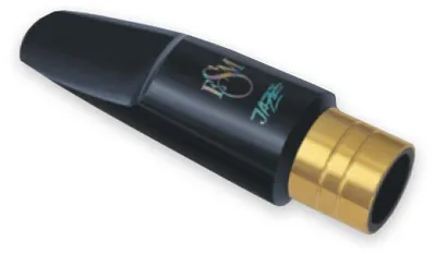Jazz-Mundstück für Altsaxophon, Bahnöffnung 6, mit Metallring