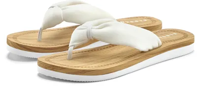 Produktbild von Elbsand Badezehentrenner Sandale,Badelatsche,Flip Flop,Mule, Pantolette,Badeschuhe,Sommerschuhe weiß Größe 38