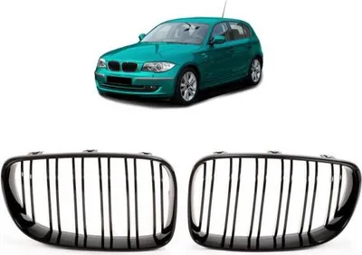 Immagine prodotto di Griglia radiatore nero lucido doppia barra SATZ adatta per BMW Serie 1 E81 E82 E87 E88