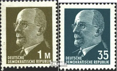Produktbild von Briefmarken DDR 1970 Mi 1540,1689 (kompl.Ausg.) postfrisch Staatsratsvorsitzender Ulbricht, Kleinformat (V)