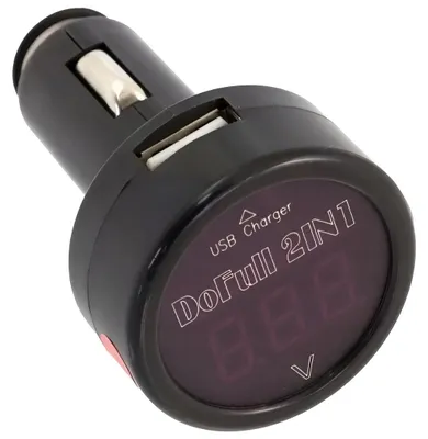 Image de KAXL Voltmètre testeur de batterie 12/24V, USB 2,1A AG361A