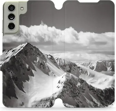Produktbild von Handyhülle mit klappe für Galaxy S21 FE, Mobiwear Book, Berggipfel