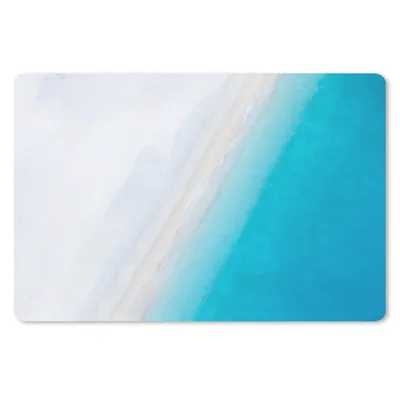 Produktbild von MuchoWow® Schreibtischunterlage Strand - Meer - Blau 60x40 cm - XXL Mauspad - Großes Mauspad