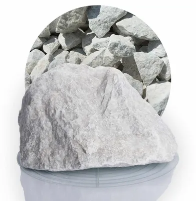 Produktbild von Schicker Mineral-Marmor Gabionensteine weiß 25 kg-60-150mm