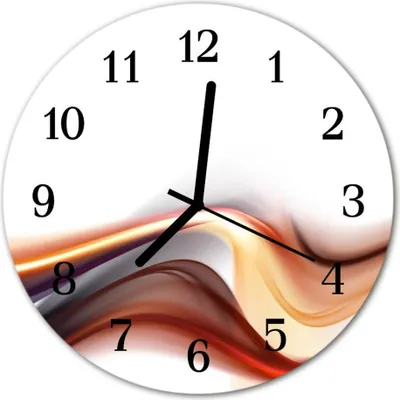 Produktbild von Glasuhr Wanduhr Küchenuhr Echt-Glas 30fi cm Abstraktes mehrfarbig