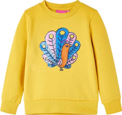 Produktbild von Kinder-Sweatshirt Dunkles Ocker 116