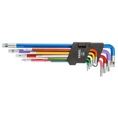 Immagine prodotto di Chiavi Torx TOPEX, colorate, set di 9 pezzi.