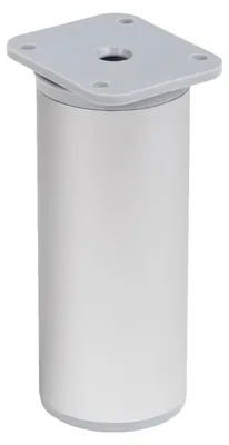 Obrázek produktu pro Nábytková noha Ø 40x100mm, plast, alu, stříbrná