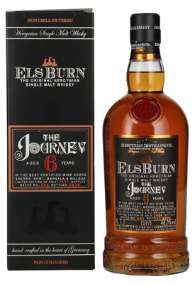 Image de Elsburn 6 Years Old THE JOURNEY Single Malt Batch No. 002 2026 46% Vol. 0,7l en boîte cadeau