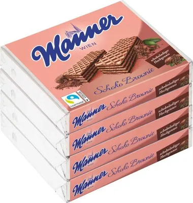 Produktbild von Manner Schoko Brownie Schnitten 4x75g