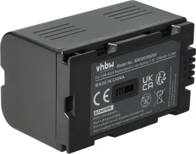 Produktbild von vhbw Akku kompatibel mit Panasonic NV-DS65, NV-DS33, NV-DS37, NV-DS35, NV-DS55, NV-DS38, NV-DS60 Videokamera Camcorder (1700 mAh, 7,2 V, Li-Ion)