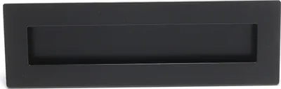 Produktbild von Muschelgriff - rechteckiger Einlassgriff Schwarz 175 x 55 mm - Pro Stück