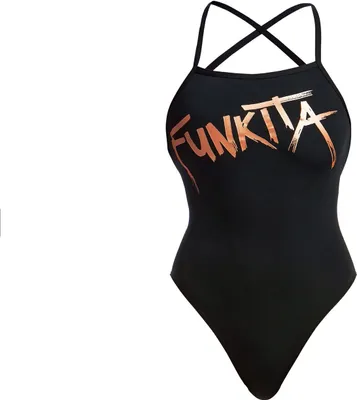 Produktbild von Funkita Badeanzug Damen Bronzed schwarz chlorresistent, Größe:38