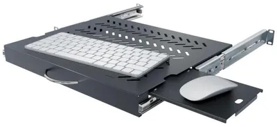 Immagine prodotto di Regalboden für Tastatur und Maus 19" 1U, 350mm, schwarz
