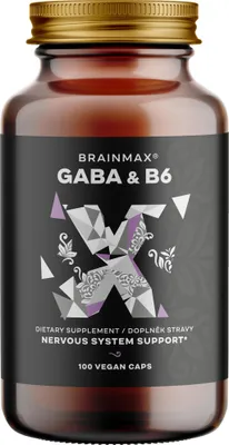 Obrázok produktu pre BrainMax GABA & B6, 100 vegetariánskych kapsúl