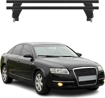 Image de Menabo Barres de transversales pour Audi A6 C6 Berline 2004-11 Alu Noir ABE