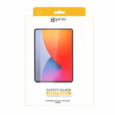 Produktbild von prio Displayschutzglas für Samsung Tab S8 (2022) transparent