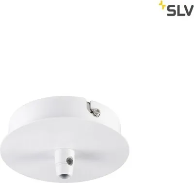 Produktbild von SLV 132601 Deckenrosette 1 Ausgang rund weiss inkl. Zugentlastung
