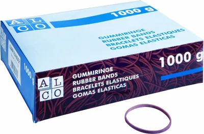 Produktbild von Gummiringe, Rot, Ø 40 mm, Plastiktüten à 1,0 kg