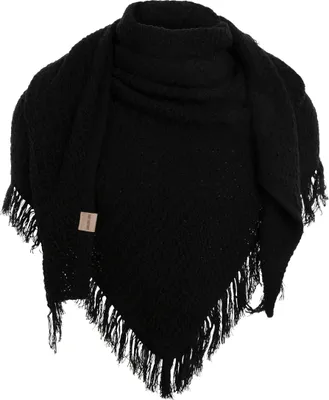 Produktbild von Knit Factory Amber Dreiecksschal - Schwarz - 190x85 cm