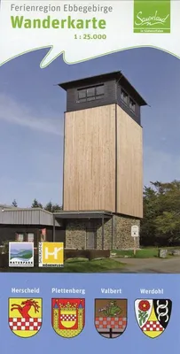 Immagine prodotto di Wanderkarte Ferienregion Ebbegebirge 1:25 000