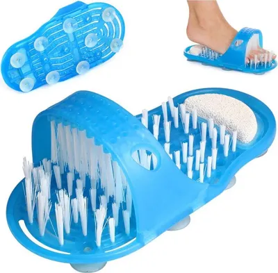 Zdjęcie produktu dla klapek szczotka do mycia stóp z pumeksem klapki 15340