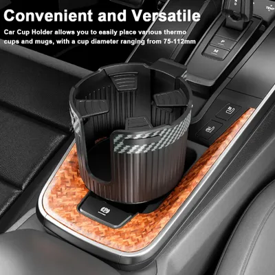Produktbild von Auto-Getränkehalter-Expander, Kaffeegetränkeflaschen-Extender-Adapter für große Flaschen, Tassen in 7,6–11,2 cm