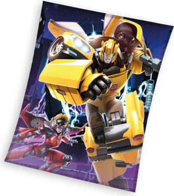 Productafbeelding van Kinderdeken Transformers Bumblebee en Windblade, 150x200 cm