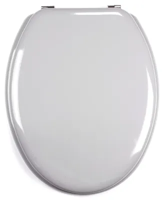 Produktbild von MSV WC Sitz Toilettendeckel MDF Holzkern „Grau“ Scharniere aus Edelstahl - hochwertige und stabile Qualität