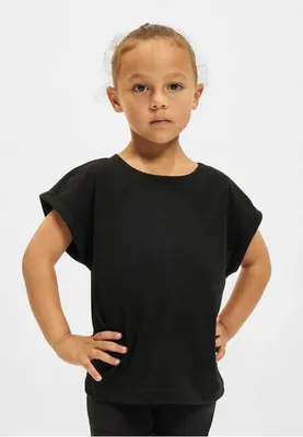 Produktbild von UCK2983 - Girls Organic Extended Shoulder Tee black 158/164