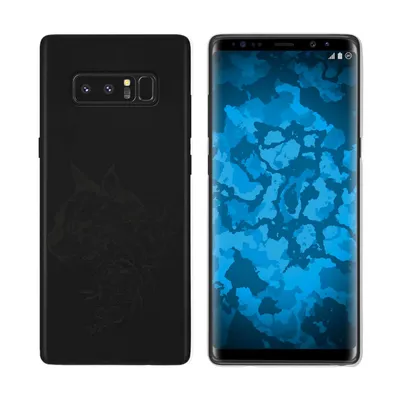 Produktbild von PhoneNatic Case kompatibel mit Samsung Galaxy Note 8 Silikon-Hülle Floral Katze M2-1
