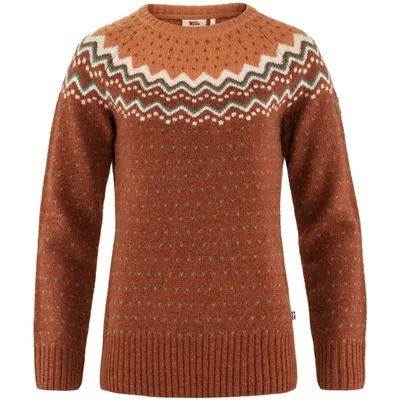 Produktbild von Fjällräven Övik Knit Sweater W Pullover Wollpullover Winterpullover Damen braun NEU XL