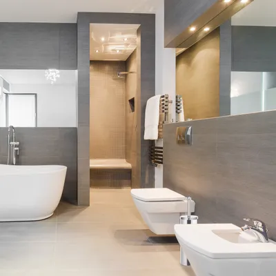 Produktbild von Relaxdays WC Garnitur rund, Toilettenbürstenhalter, wechselbare WC Bürste, freistehend, aus Edelstahl, silber/schwarz